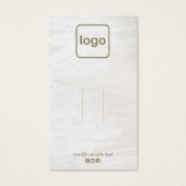 Bois blanc rustique Ajouter un écran de logo (Devant)