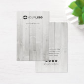 Bois blanc rustique logo personnalisé écran d'orei (Bureau)