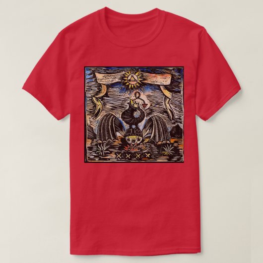 Bois bloc d'impression Alchimie classique TShirt (Design devant)