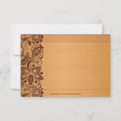 Bois blond et Carte de remerciements en dentelle B (Devant)