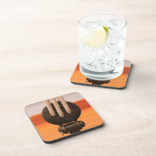 Bois Boat Block - Dessous de verre en plastique du