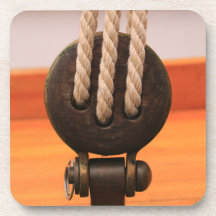 Bois Boat Block - Dessous de verre en plastique du