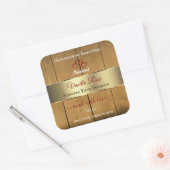 Bois Bois Emballage Étiquette Gold Bordure (Enveloppe)