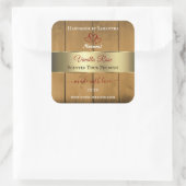 Bois Bois Emballage Étiquette Gold Bordure (Sac)