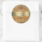 Bois Bois Emballage Étiquette Gold Bordure (Sac)