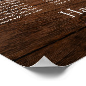 Bois Brown foncé, Tableau de siège de la réception (Coin)