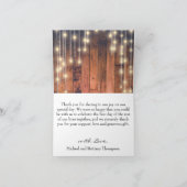 Bois Brown rustique avec lumières | Cartes de reme (Intérieur)