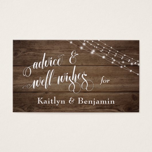 Bois Brown rustique et lumières, conseils et bons  (Devant)