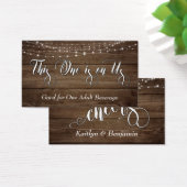 Bois Brown rustique & Lumières blanches, Billets d (Bureau)