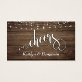 Bois Brown rustique & Lumières blanches, Billets d (Dos)