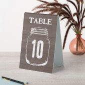 Bois brun rustique mariage numéro de table signes  (En SItu (Tableau))