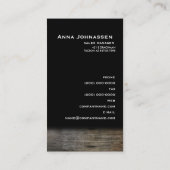 Bois - carte de visite élégant (Dos)