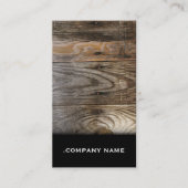 Bois - carte de visite élégant (Devant)