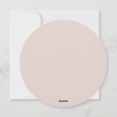 Bois | Cerf avec Baby shower de fleurs Invitation (Dos)