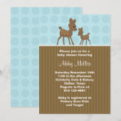 Bois cerf Baby Shower Invitations (Devant / Derrière)