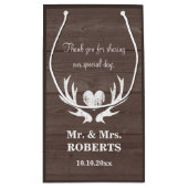 Bois cerf bois fête de mariage pour les sacs cadea (Dos)