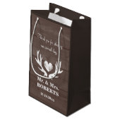 Bois cerf bois fête de mariage pour les sacs cadea (Dos Angle)