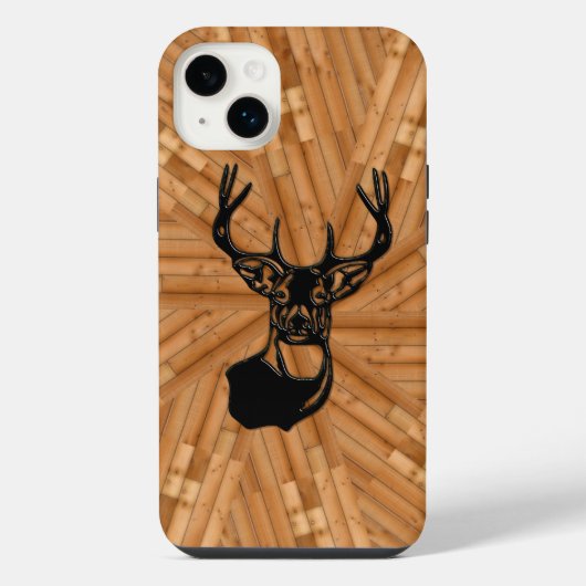 Bois - Cerf de Virginie mâle 3D blanc (Verso)
