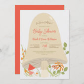 Bois Champignons Baby Shower Invitations (Devant / Derrière)