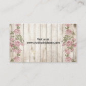 Bois chic minable et carte de visite rose (Dos)