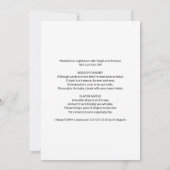 Bois Créatures Baby shower Invitation Aquarelle (Dos)