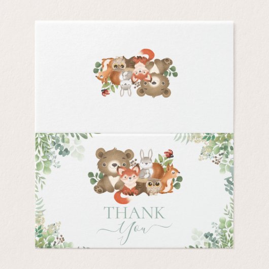 Bois de Baby shower Merci (Outside Unfolded)