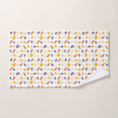 Bois de carottes motifs et citrons (Serviette à main)