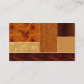 Bois de carte de visite d'entrepreneur de (Dos)