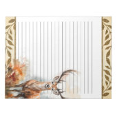 Bois de cerf Animaux Nature Bloc-notes thématique (Devant)