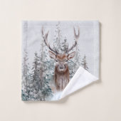 Bois de cerf d'hiver DO-IT-YOURSELF monogramme pay (Gant de toilette)