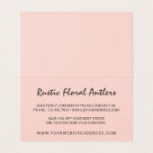 Bois de cerf floral rustique roses shabby chic mer (Inside Unfolded)