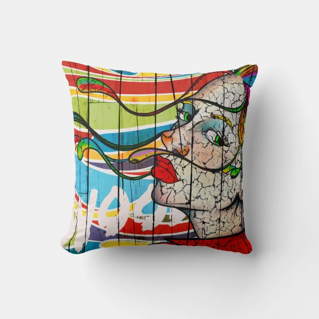 bois de couleur de coussin (Recto)