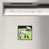 Bois de la ferme victorienne Agneaux Magnet (In Situ (Lave-vaisselle))