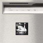 Bois de la ferme victorienne Animaux Magnet Swans (In Situ (Lave-vaisselle))