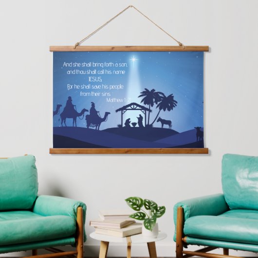 Bois de naissance de Jésus tapissé Tapisserie mura (Salon)