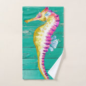 bois de sarcelle d'hiver d'hippocampe (Serviette à main)