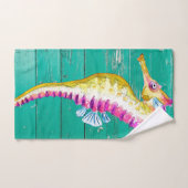 bois de sarcelle d'hiver d'hippocampe (Serviette à main)