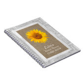 Bois de tournesol de livre d'invité de Fête de la (Côté Droit)
