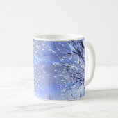 Bois d'hiver Aquarelle Peinture Mug (Devant droit)