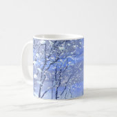 Bois d'hiver Aquarelle Peinture Mug (Devant gauche)