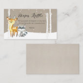 Bois d'hiver - Carte de rabat à couches (Devant / Derrière)