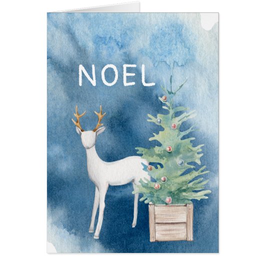 Bois d'hiver/ Cerfs et arbres/ Noel Noël (Devant)