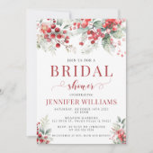 Bois d'hiver Noël nuptiale invitation (Devant)