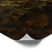 Bois Doré | Art de la faune de l'ours | Affiche (Coin)