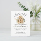 Bois du printemps | Invitation Baby shower (Debout devant)