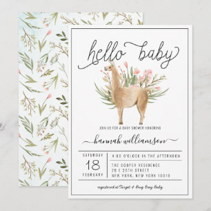 Bois du printemps Invitation Baby shower