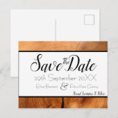 Bois Enregistrer la carte postale Date (Devant / Derrière)