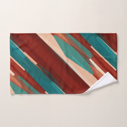 Bois et turquoise (Serviette à main)