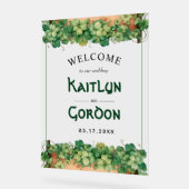 Bois et vignes Saint-Patricks Day mariage BIENVENU (Angle)