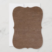 Bois | Faire-part de mariage (Dos)